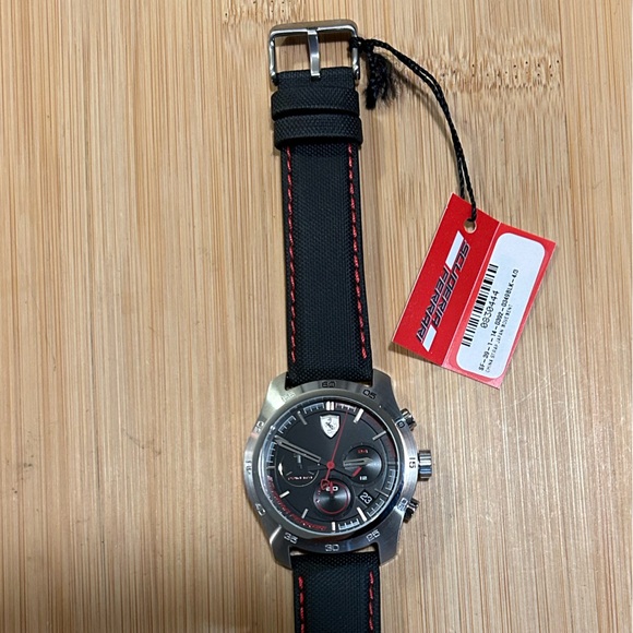 Scuderia Ferrari Primato Watch with 44mm Black Chronograph Face & Black Band - Picture 3 of 8